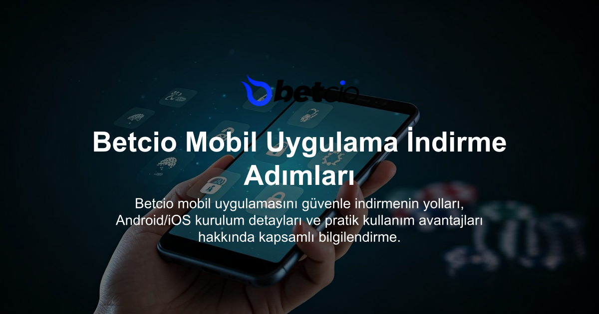 Betcio Mobil Uygulama İndirme Adımları